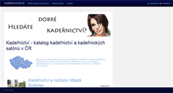 Desktop Screenshot of kadernictvicr.cz