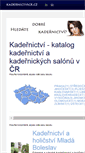 Mobile Screenshot of kadernictvicr.cz