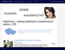 Tablet Screenshot of kadernictvicr.cz